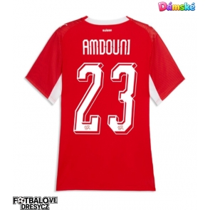 Švýcarsko Zeki Amdouni #23 Dámské Domácí Dres MS 2026 Krátký Rukáv